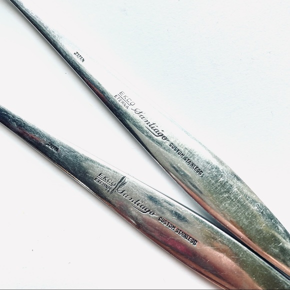 Ekco Eterna Santiago stainless flatware serving spoons - Picture 6 of 7